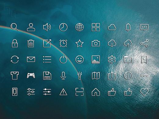 線性小圖標(biāo)練習(xí)（個(gè)人主頁-ZMjQxODgwMjA=） - 圖標(biāo) - 站酷設(shè)計(jì)師泰坦尼瑪克號(hào)原創(chuàng)素材 - 站酷ZCOOL