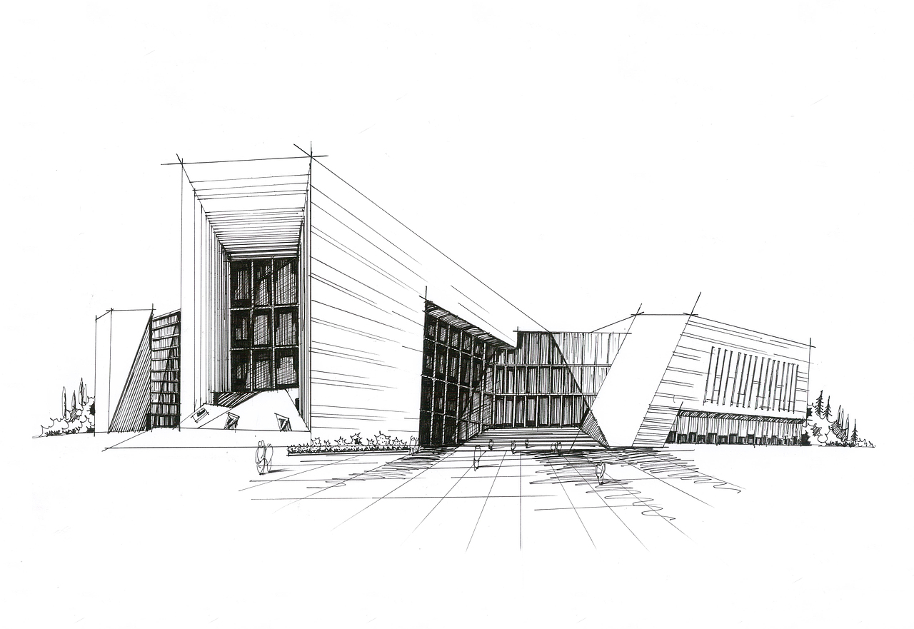 建筑画（图ZODgwNDYyNjQ=） - 绘画 - 站酷设计师小影的小影原创素材 - 站酷ZCOOL