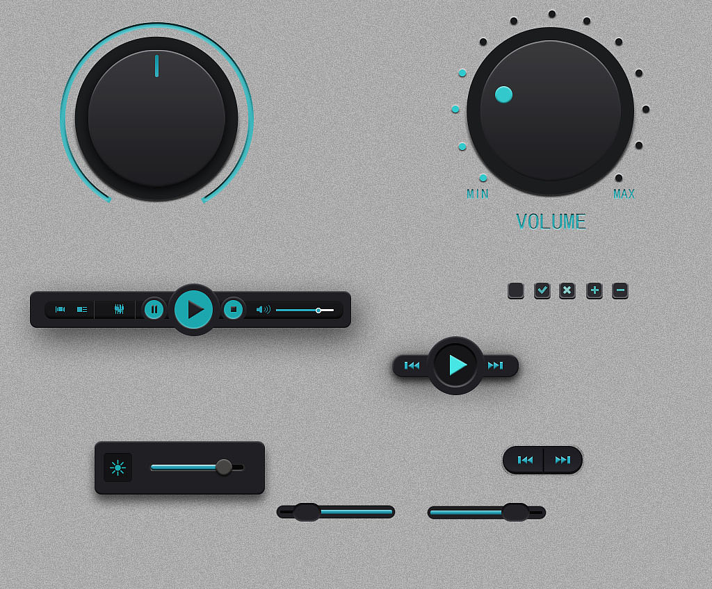 播放按钮控件按钮