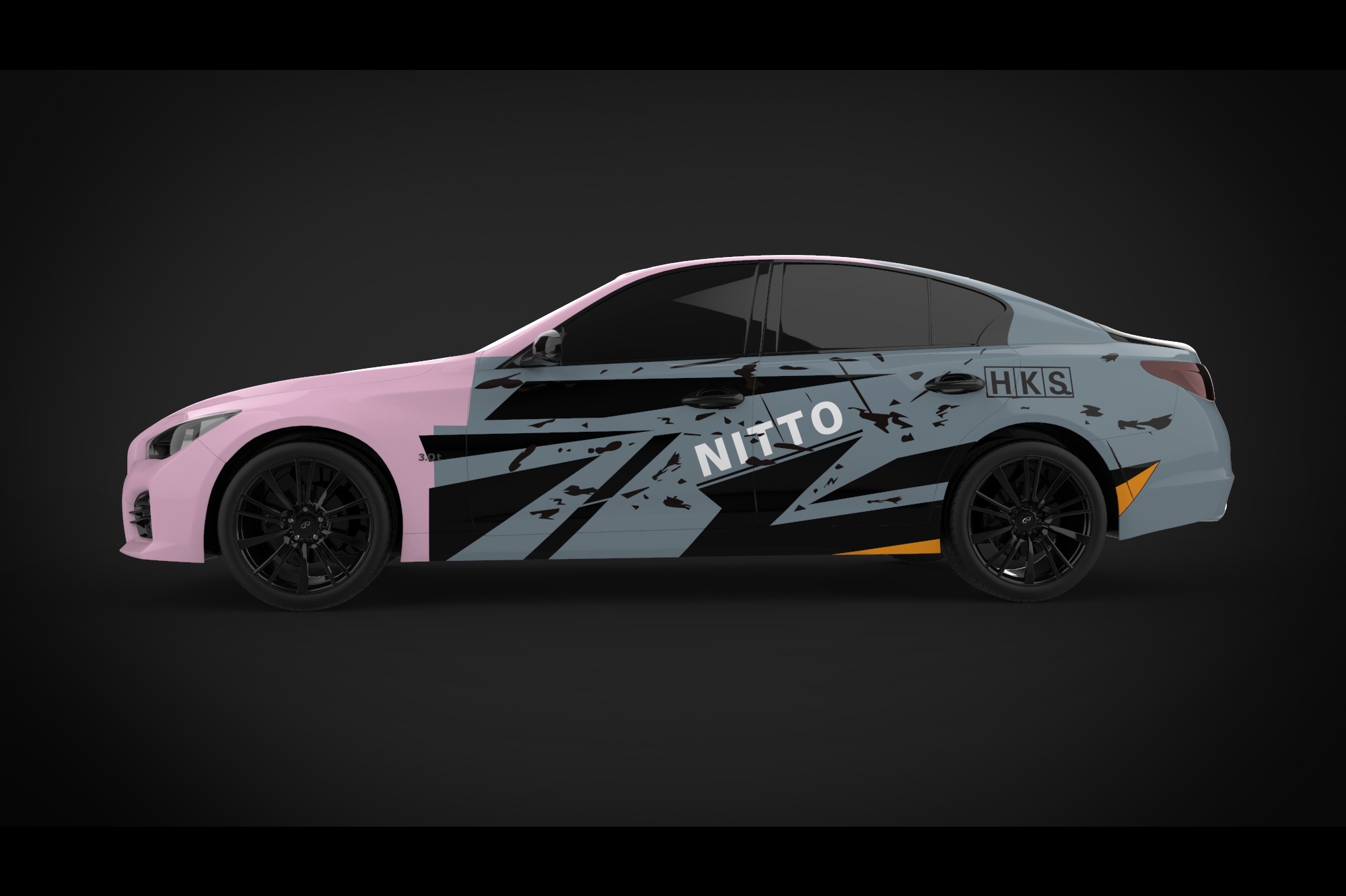 汽车彩绘渲染图