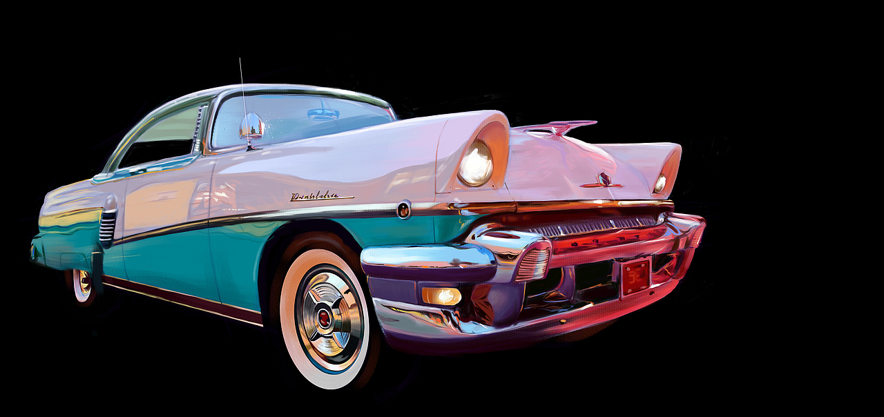 凯迪拉克老爷车过程图