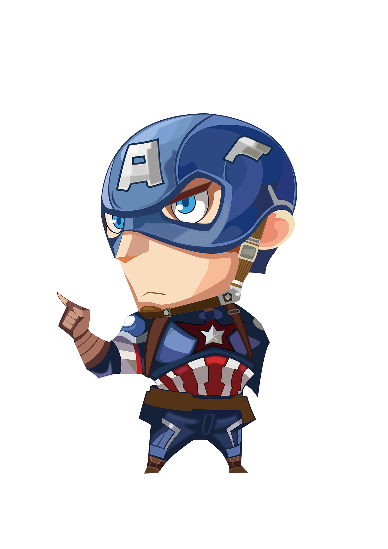 q版复仇者联盟——ai矢量插画(临摹)