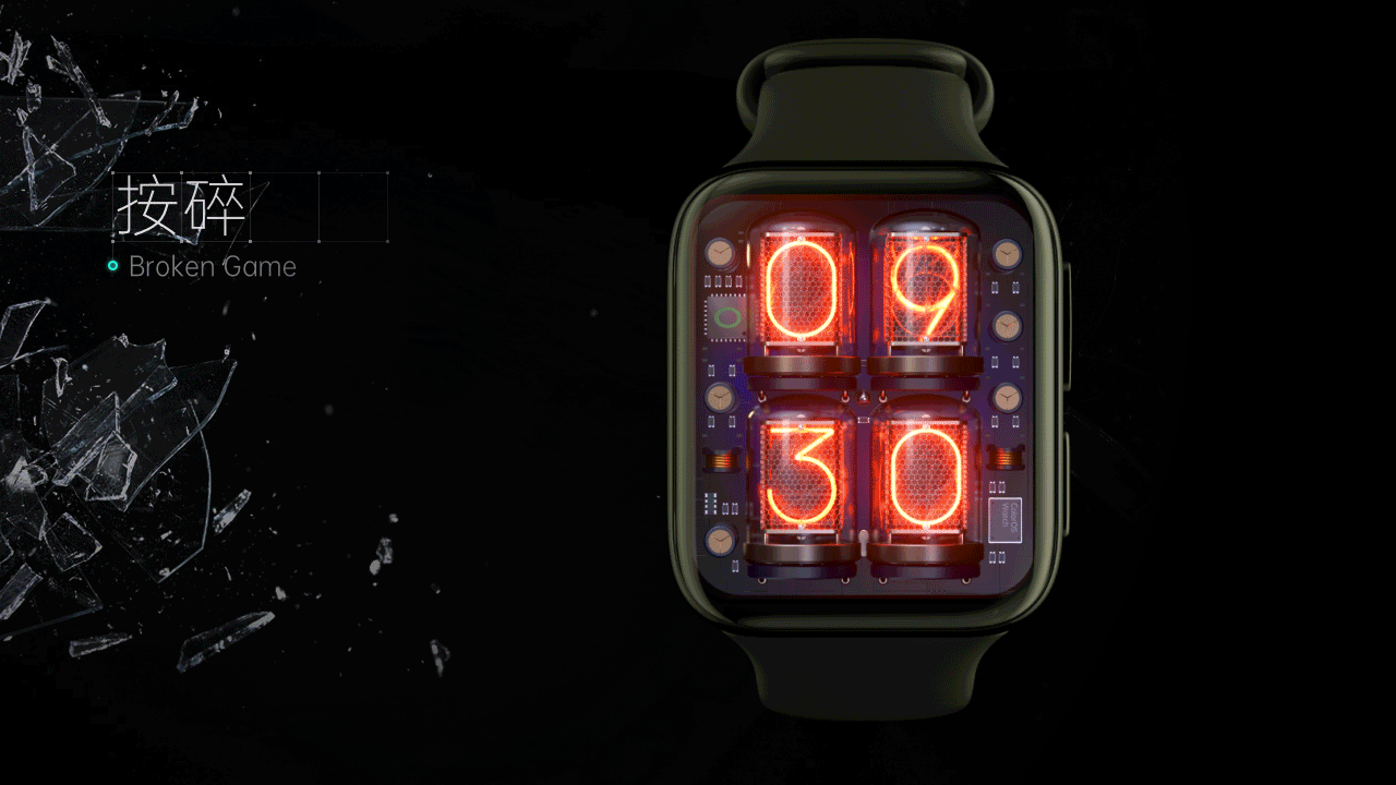 Nixie Tube_ OPPO Watch 表盘设计大赛(图ZMjA3NDg2ODE2) - 主题/皮肤 - 站酷设计师慢慢曼曼原创素材 - 站酷ZCOOL