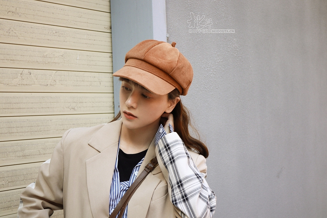 帽子拍摄 贝雷帽渔夫帽拍摄鸭舌帽脸盆帽模特拍摄拍照