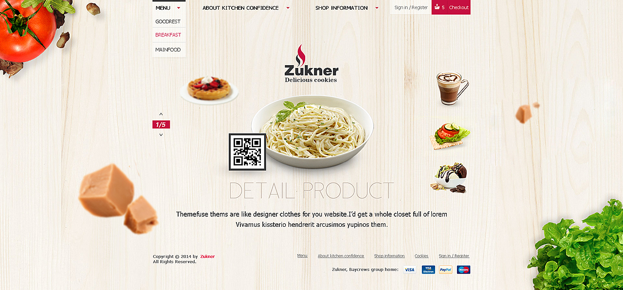 Zukner餐饮网站（图ZODA3ODY5NTI=） - 企业官网 - 站酷设计师Feat_Soulja原创素材 - 站酷ZCOOL