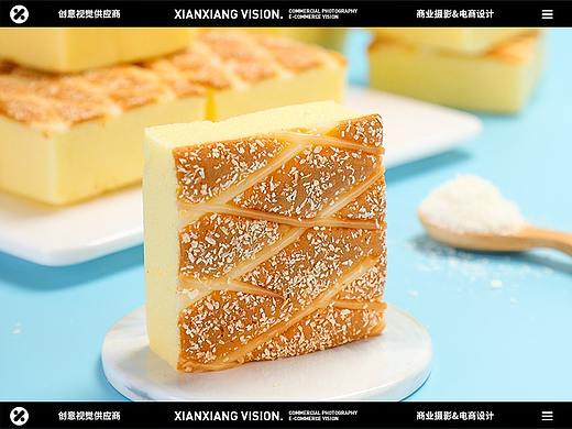 椰蓉蛋糕美食零食产品拍摄
