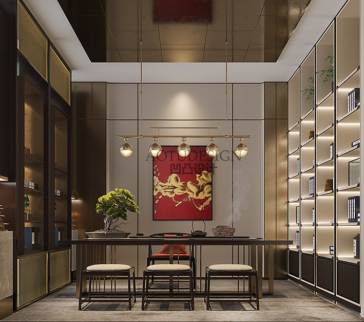 中州国际酒店茶吧设计