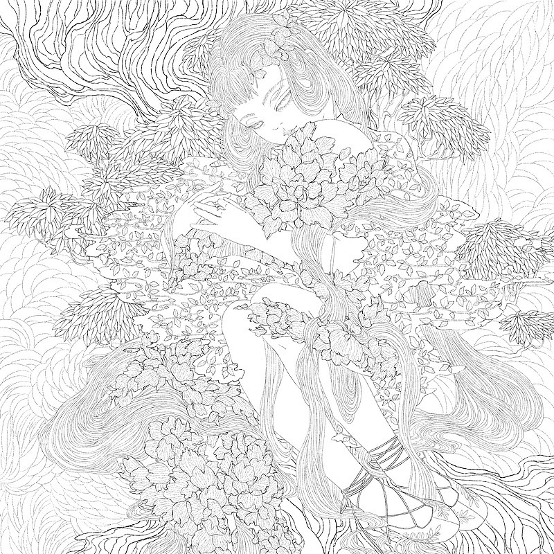 插画|暖流|，附勾线过程（图ZNzEwMDQ3MTY=） - 创作习作 - 站酷设计师释开达原创素材 - 站酷ZCOOL
