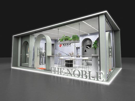 莫兰迪色调网红房地产展