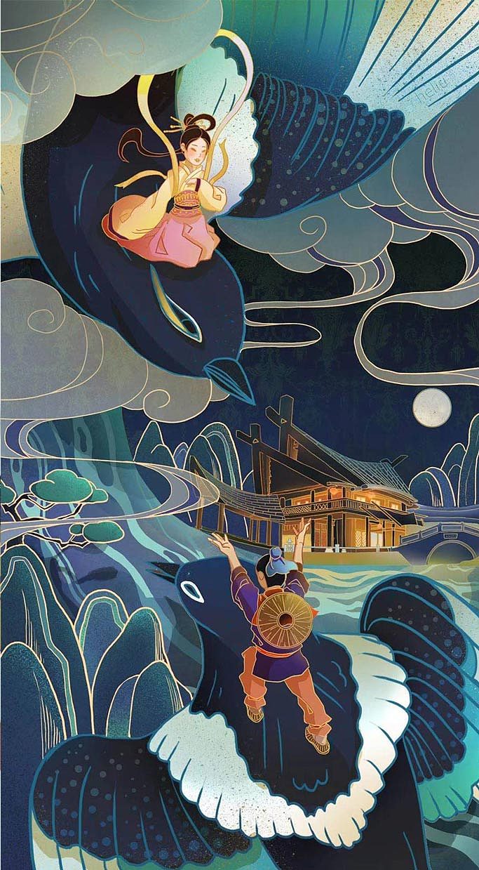 商业插画《插画合集1》云南地域特色,人文的故事