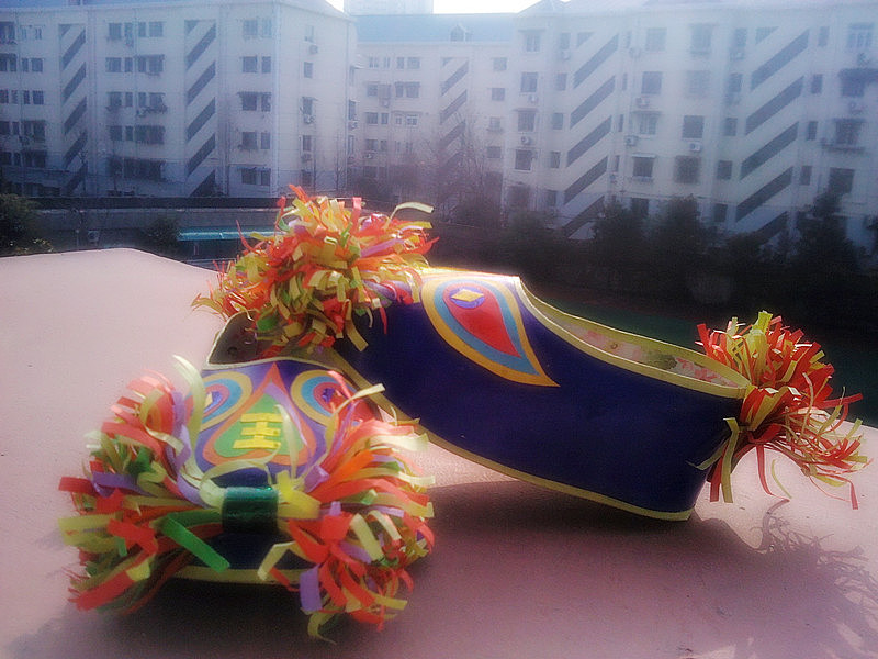 手工纸艺  虎头鞋
