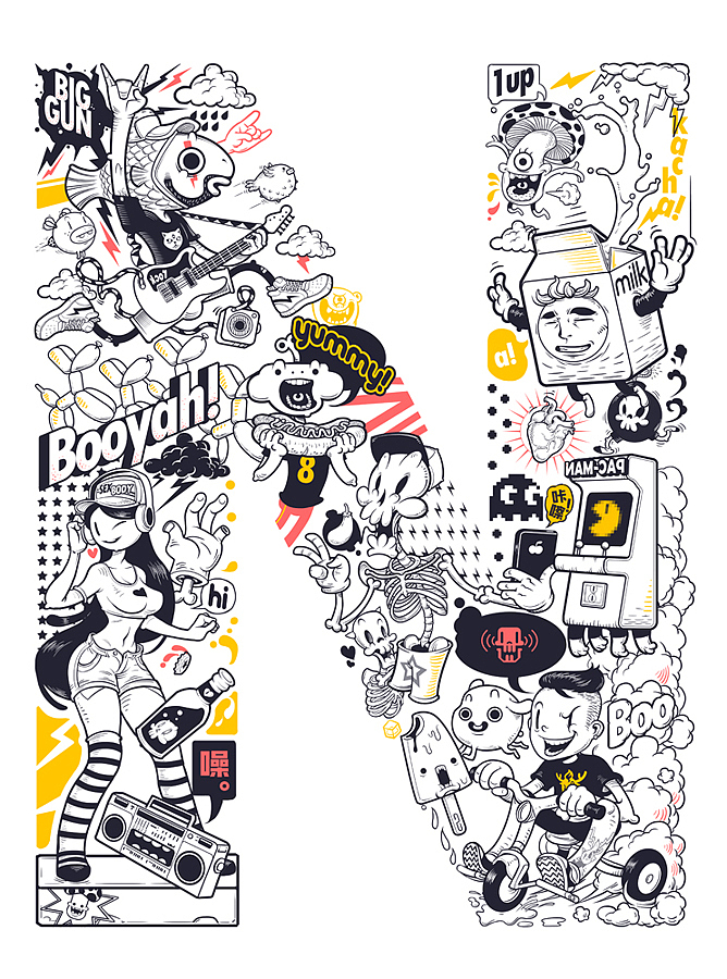 “顽皮镇”插画项目阶段总结（图ZMTE1MDczNDIw） - 商业插画 - 站酷设计师顽皮火工作室原创素材 - 站酷ZCOOL