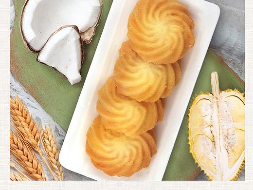 南国食品海南特产椰子味/榴莲味曲奇饼