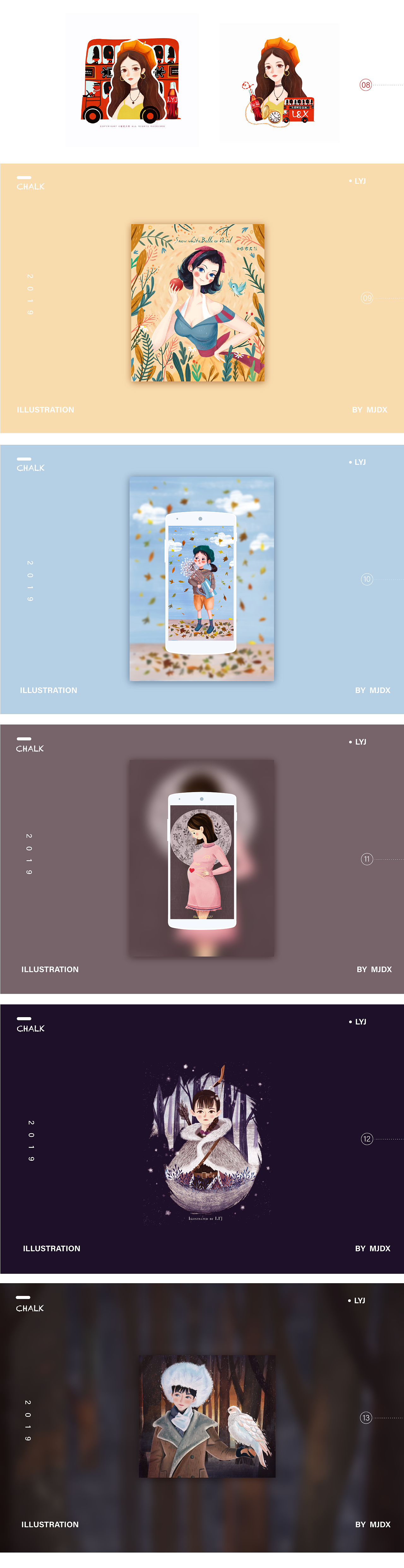 2019插画作品集选（图ZMTkyNDM4NTA0） - 创作习作 - 站酷设计师YYY君原创素材 - 站酷ZCOOL