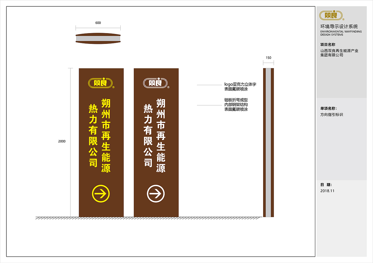 公司入口指示标牌设计
