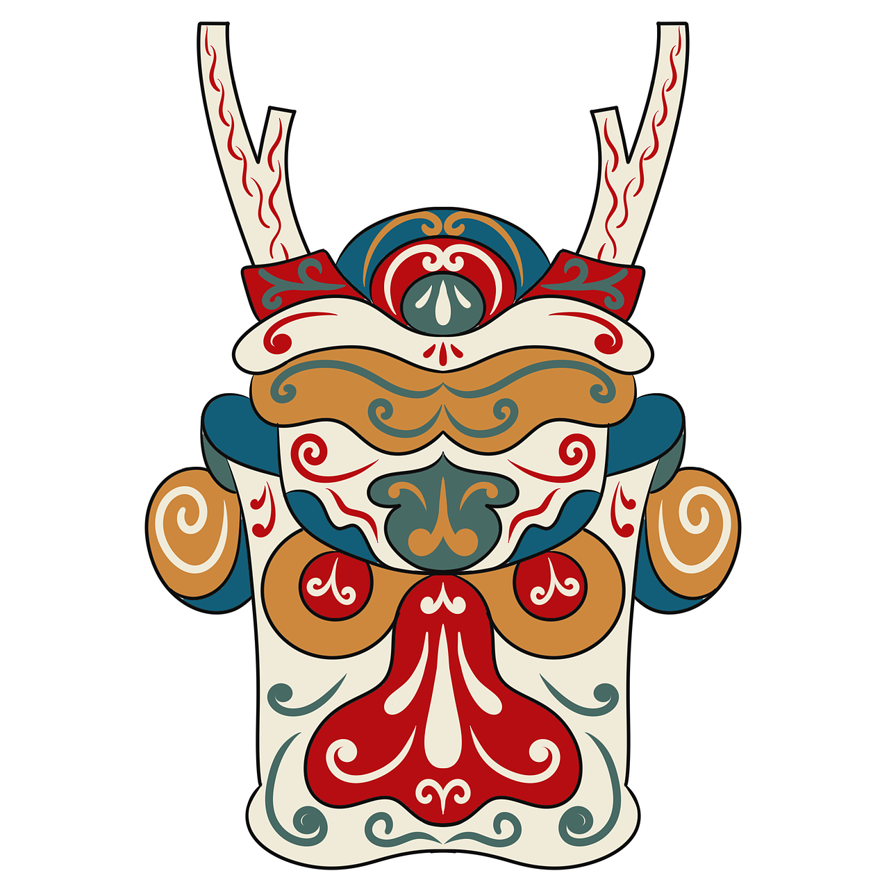 傩面（图ZMzgyOTMzMDY4） - 图案 - 站酷设计师宜安安原创素材 - 站酷ZCOOL