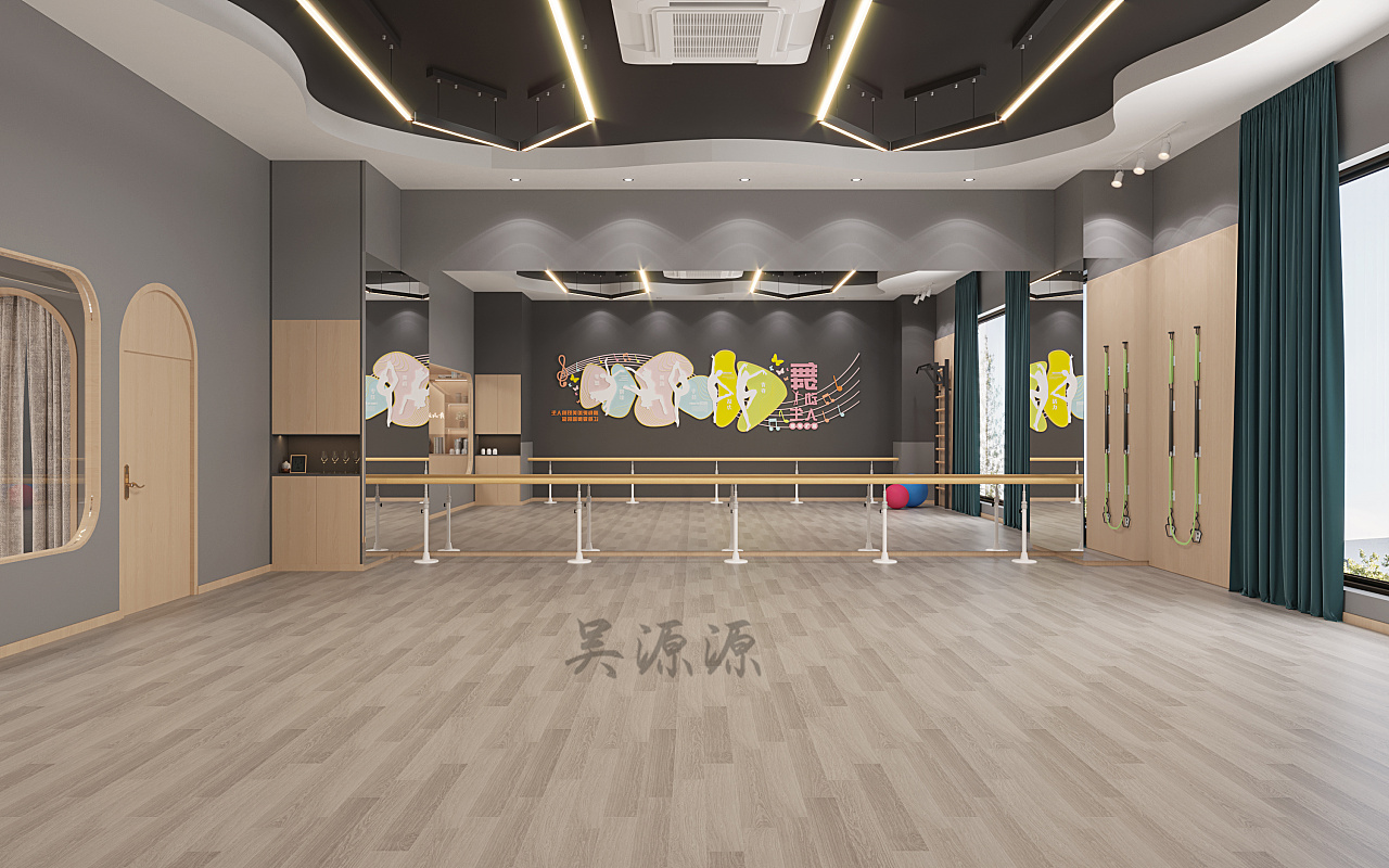郑州舞蹈培训装修设计克拉美少儿空间设计_克拉美设计-站酷ZCOOL