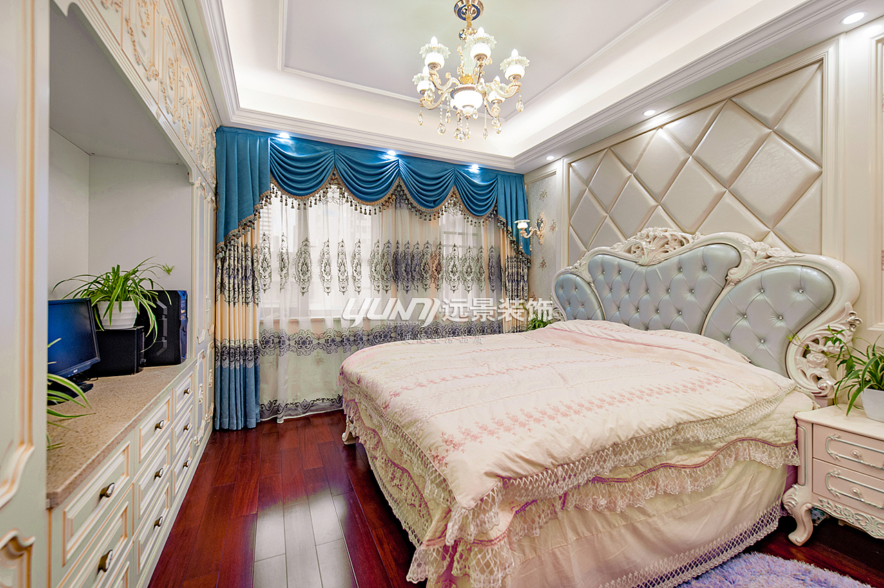 首创鸿恩国际底跃户型装修案例-重庆洋房装修公司-远景装饰联系电话、地址