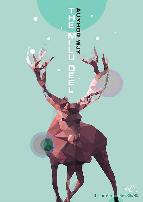 milu deer-麋鹿|平面|海报|wjyd - 原创作品 - 站酷 (zcool)