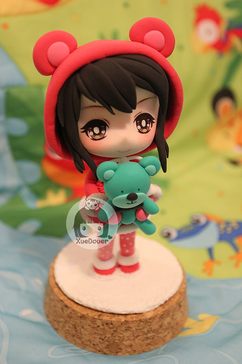 可爱的粘土娃娃圣诞小萝莉