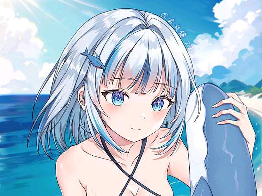 和古拉一起去海边玩～