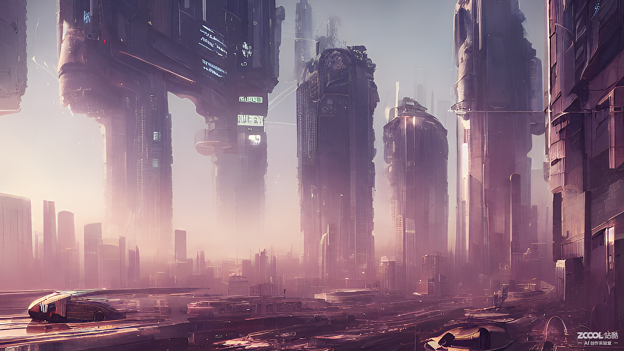 #AI创作实验室#赛博朋克都市，（图ZMzIyMzQ3MTIw） - AI作品 - 站酷设计师注意力包装设计原创素材 - 站酷ZCOOL