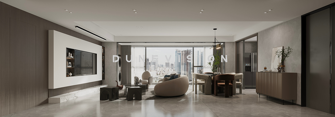 现代室内效果图