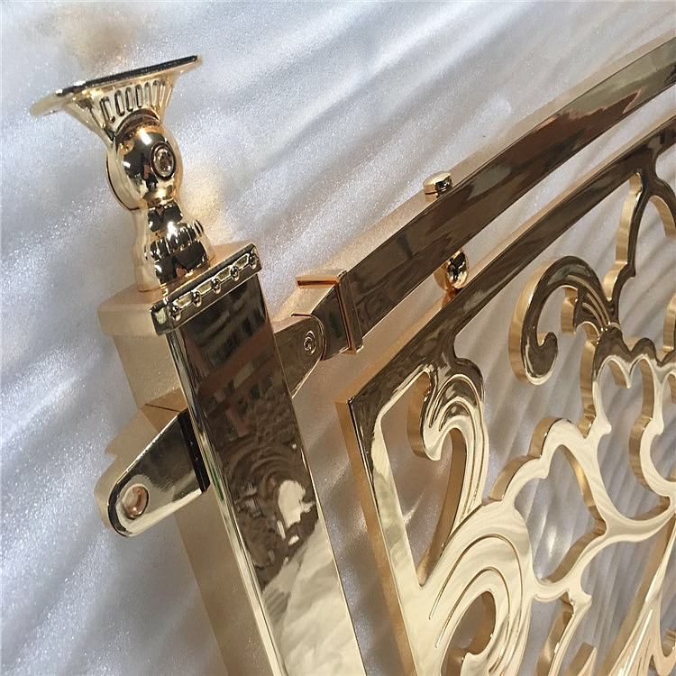 不锈钢香槟金护栏酒店来图众钰定制