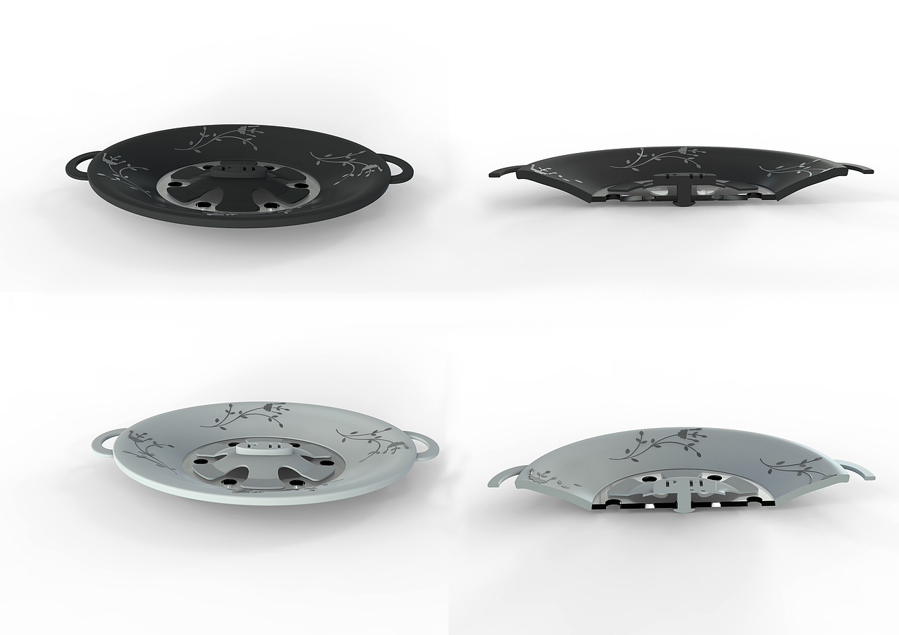 防溢出锅盖设计