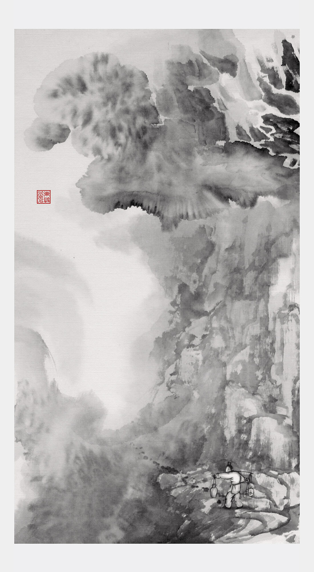 三幅大写意水墨山水