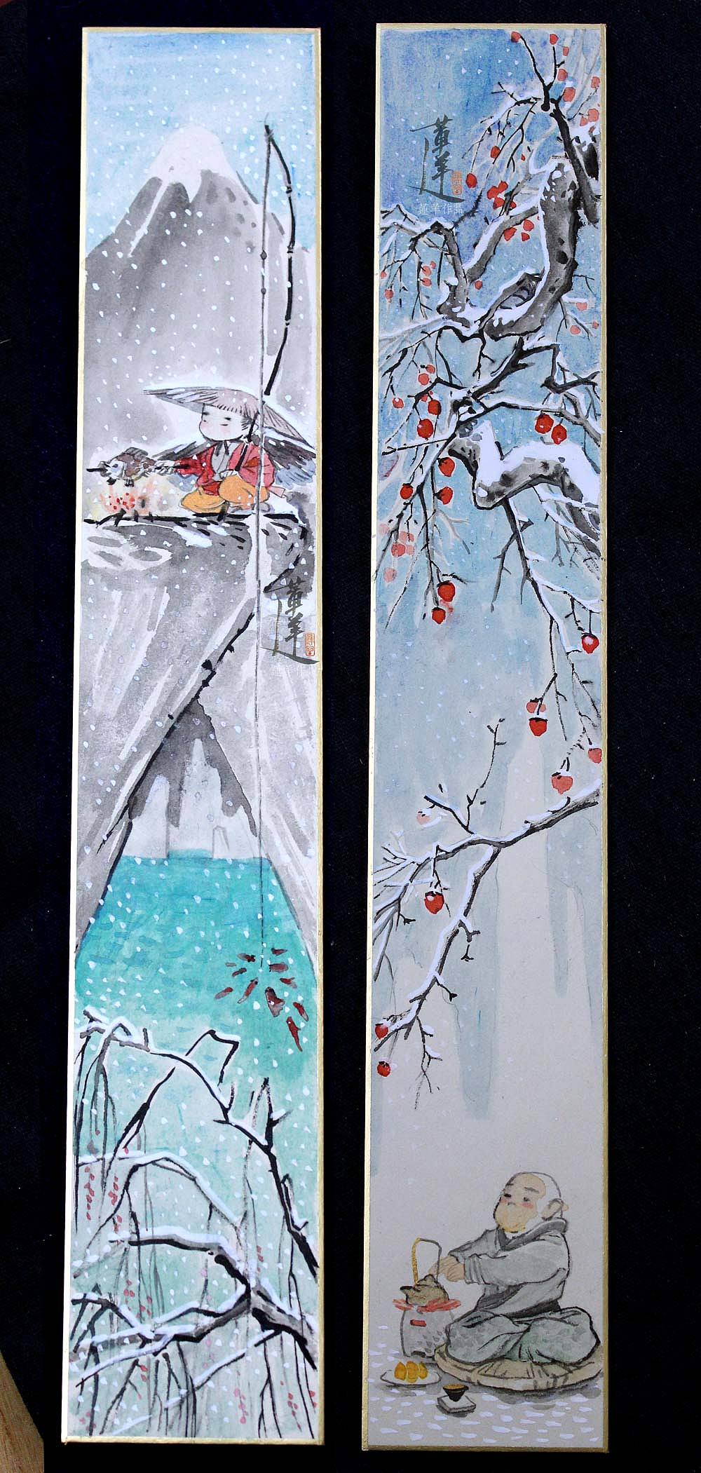 【从CG到手绘】竹笔、岩彩、水墨小实验（图ZMjIwNzcxMjA=） - 绘画 - 站酷设计师莲羊原创素材 - 站酷ZCOOL