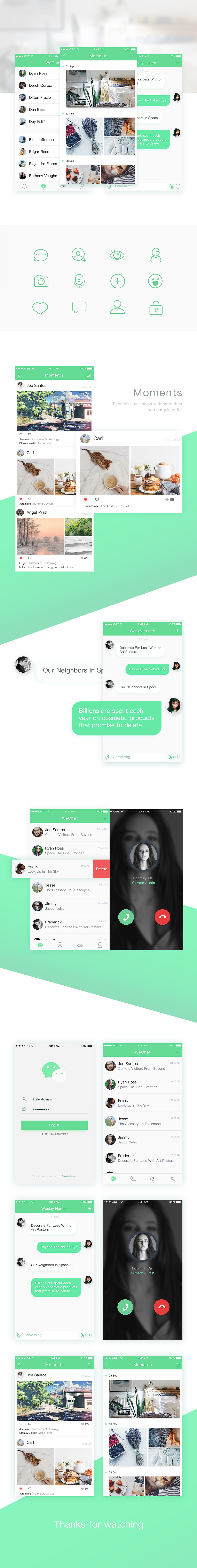 微信改版（图ZOTEzNDczMjA=） - APP界面 - 站酷设计师annnl原创素材 - 站酷ZCOOL