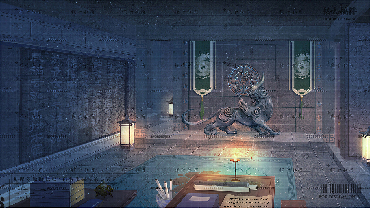 古风场景-书阁密室