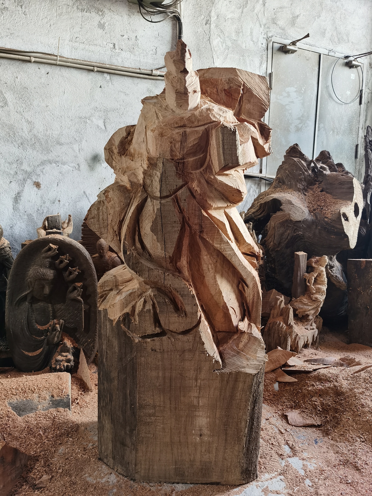 木雕设计 刚出的胚型