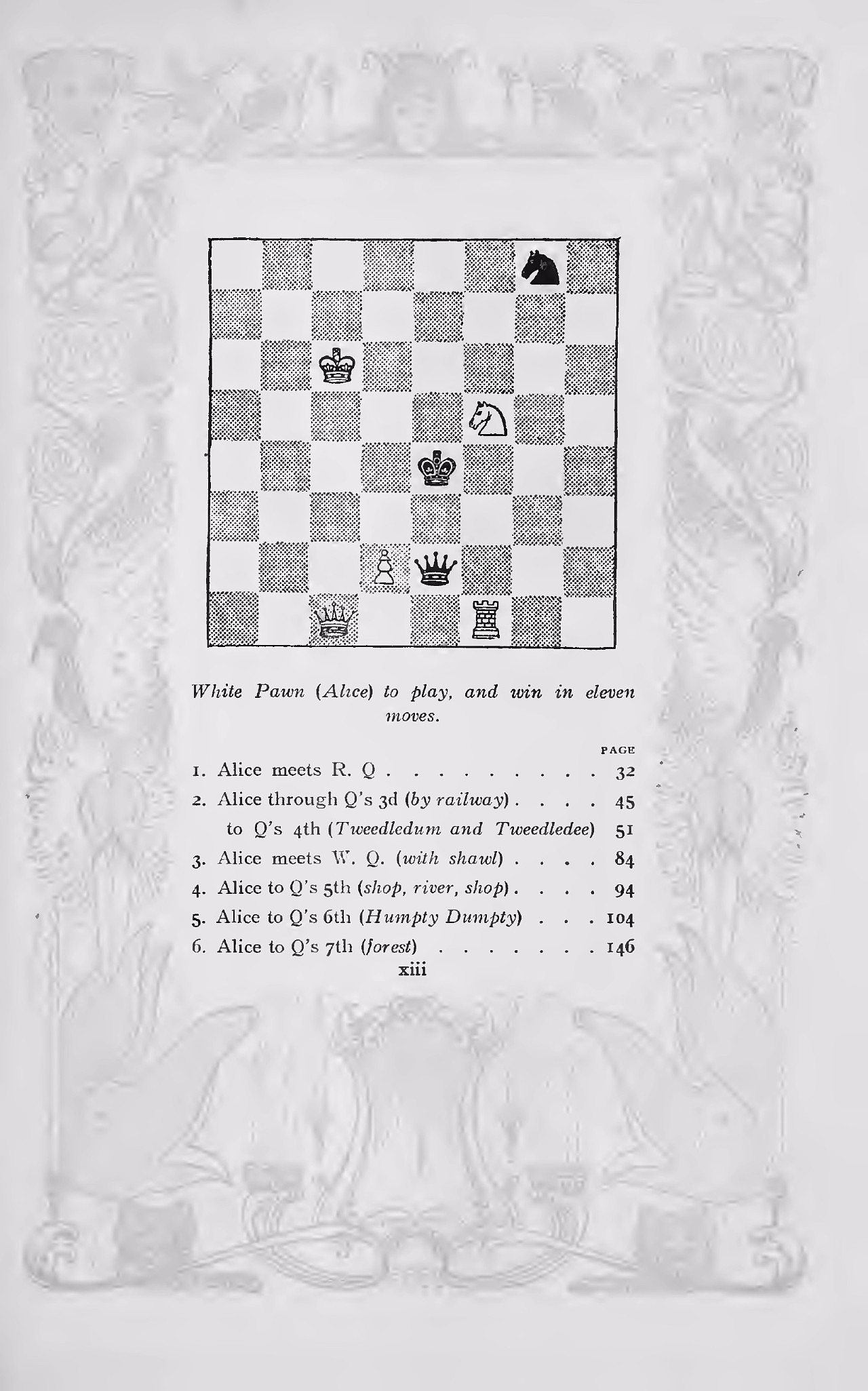 英文原版目录 br>这里的国际象棋元素已经很显著 br>但是棋子还是普通