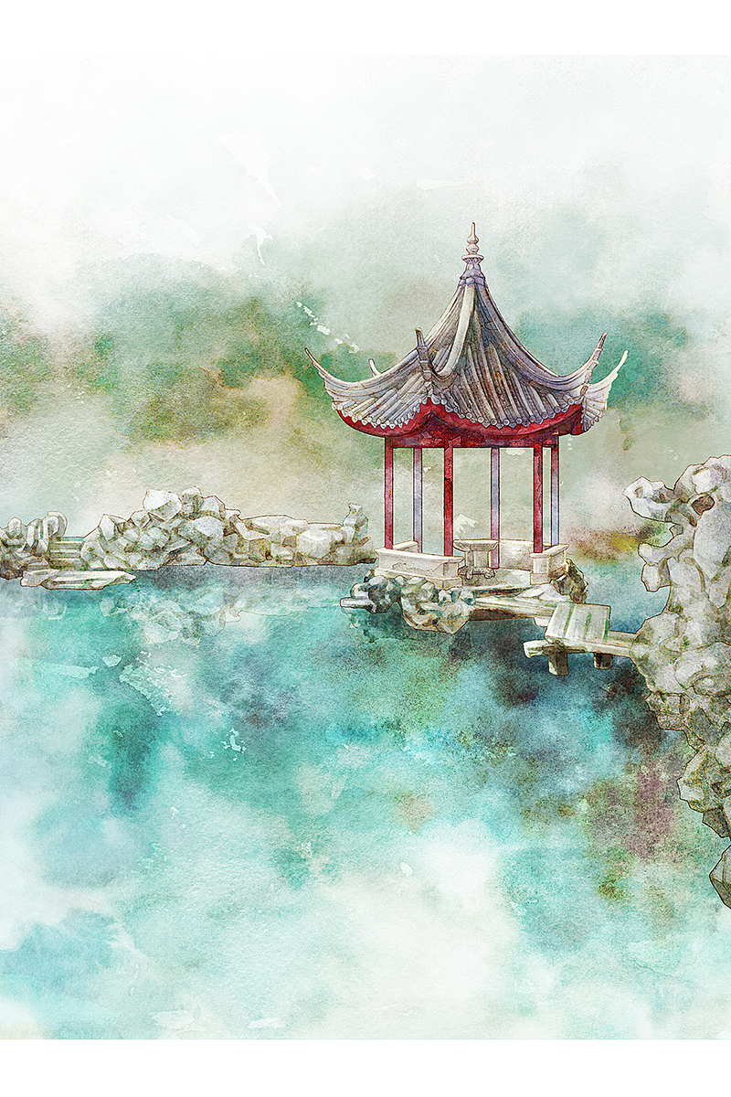 《苏州园林》序 br>苏州园林里都有假山和池沼.