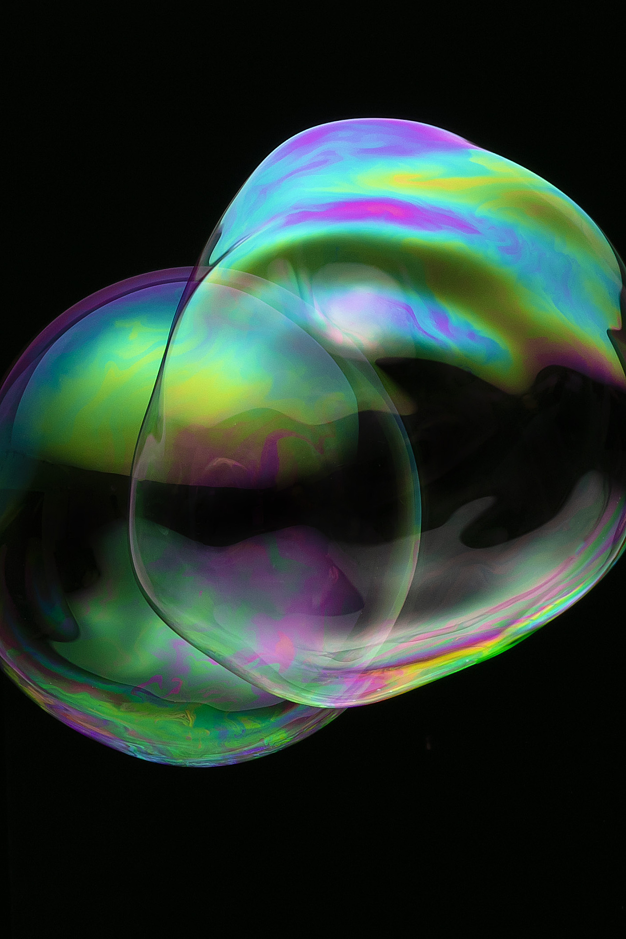 让人心情愉悦的抽象泡沫拍摄