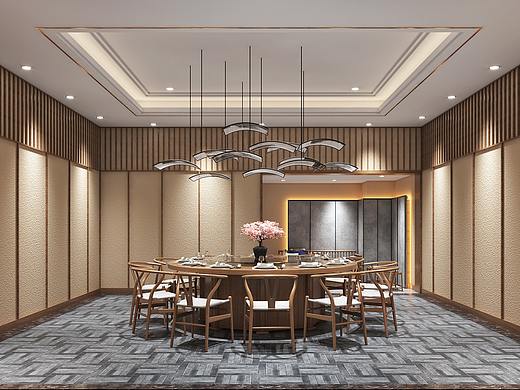 新中式餐厅-工装