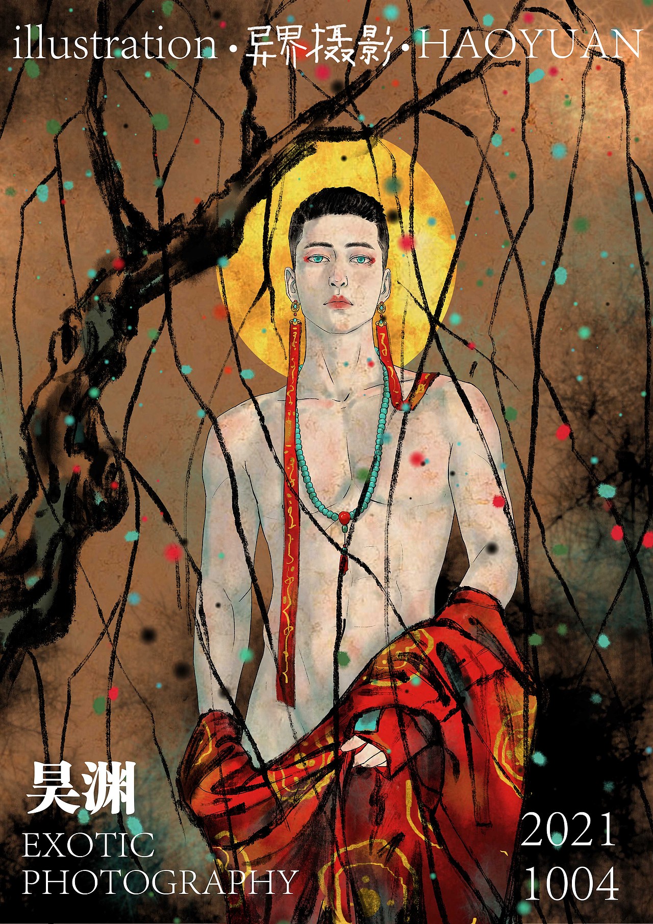 最近研究的水墨风板绘