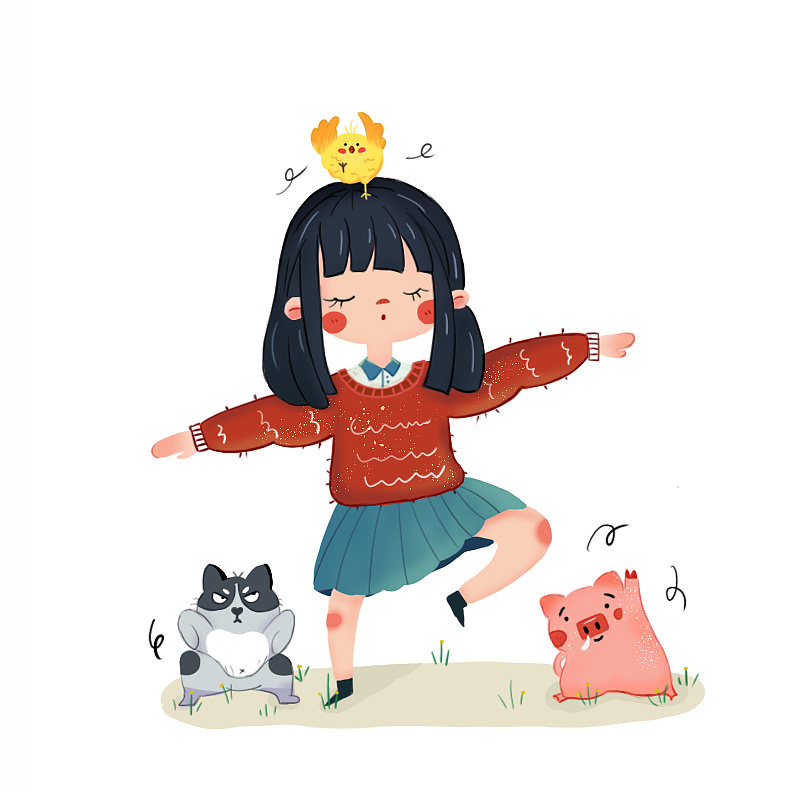 儿童插画卡通人物造型