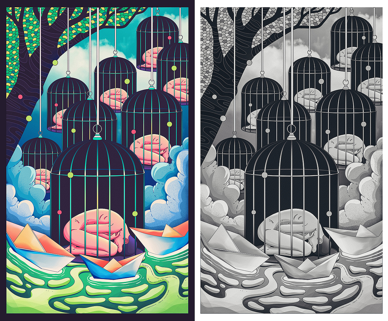 2019年度不完全整理（图ZMTkxMzM5MjIw） - 创作习作 - 站酷设计师插画师卷耳原创素材 - 站酷ZCOOL