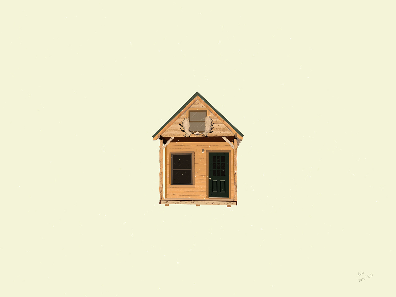 cabin - 木屋插画