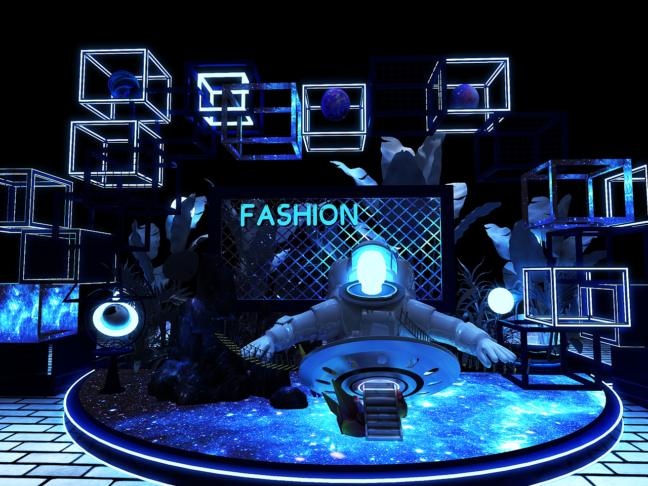 时尚科技太空美陈