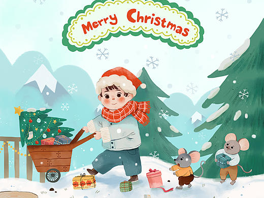 插画｜我有一棵圣诞树🎄✨🎅