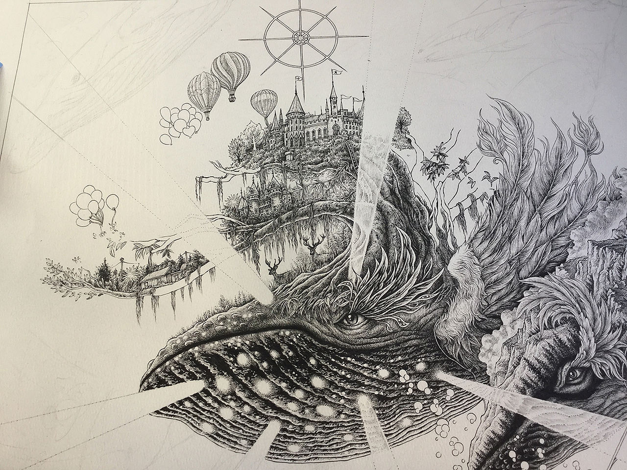 “窒息微观”系列五号试验作品——《J世界的侧立面》(图ZMTAyMTUxNjU2) - 绘画 - 站酷设计师傅淳强画者之旅原创素材 - 站酷ZCOOL