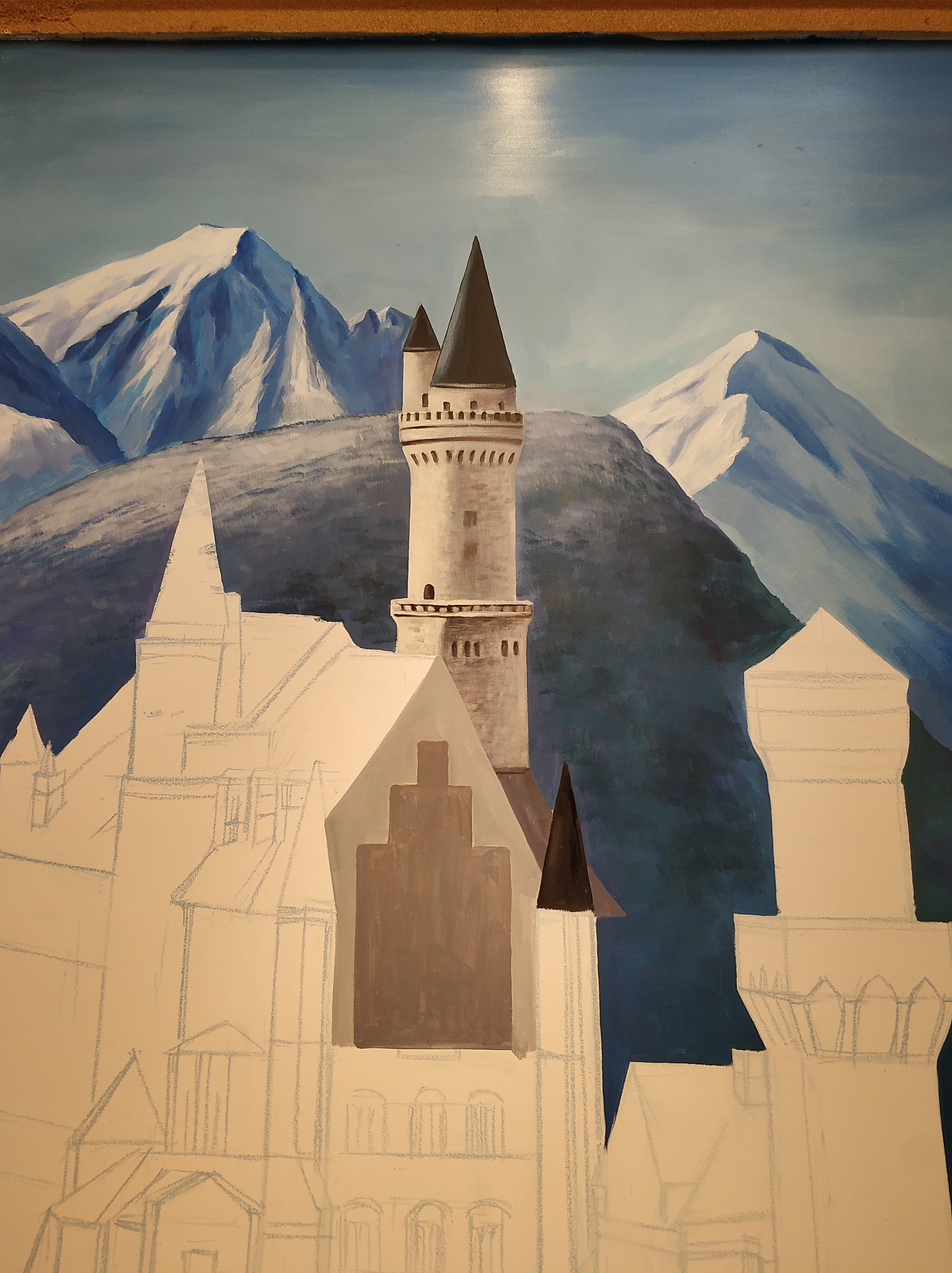 新天鵝石城堡。（圖ZMTQ2MDA4NDE2） - 繪畫 - 站酷設(shè)計(jì)師故城清揚(yáng)原創(chuàng)素材 - 站酷ZCOOL