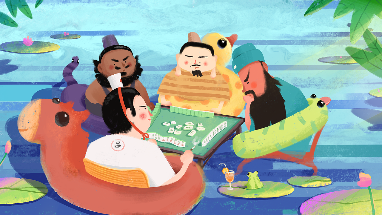 三国故事系列|插画|创作习作|张唔遂_原创作品-站酷zcool