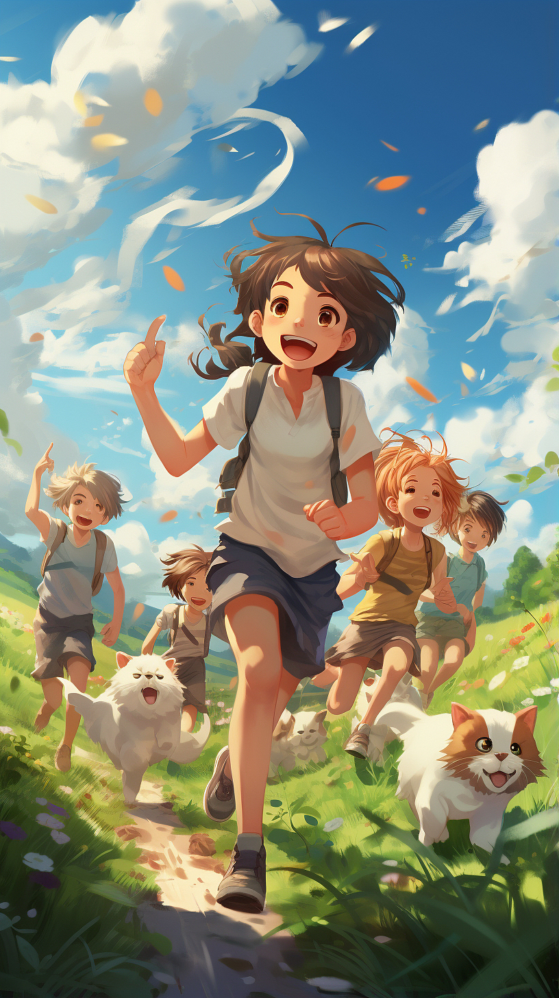 乡村，童年（图ZMzUxMzEwNzM2） - AI作品 - 站酷设计师不过很美原创素材 - 站酷ZCOOL