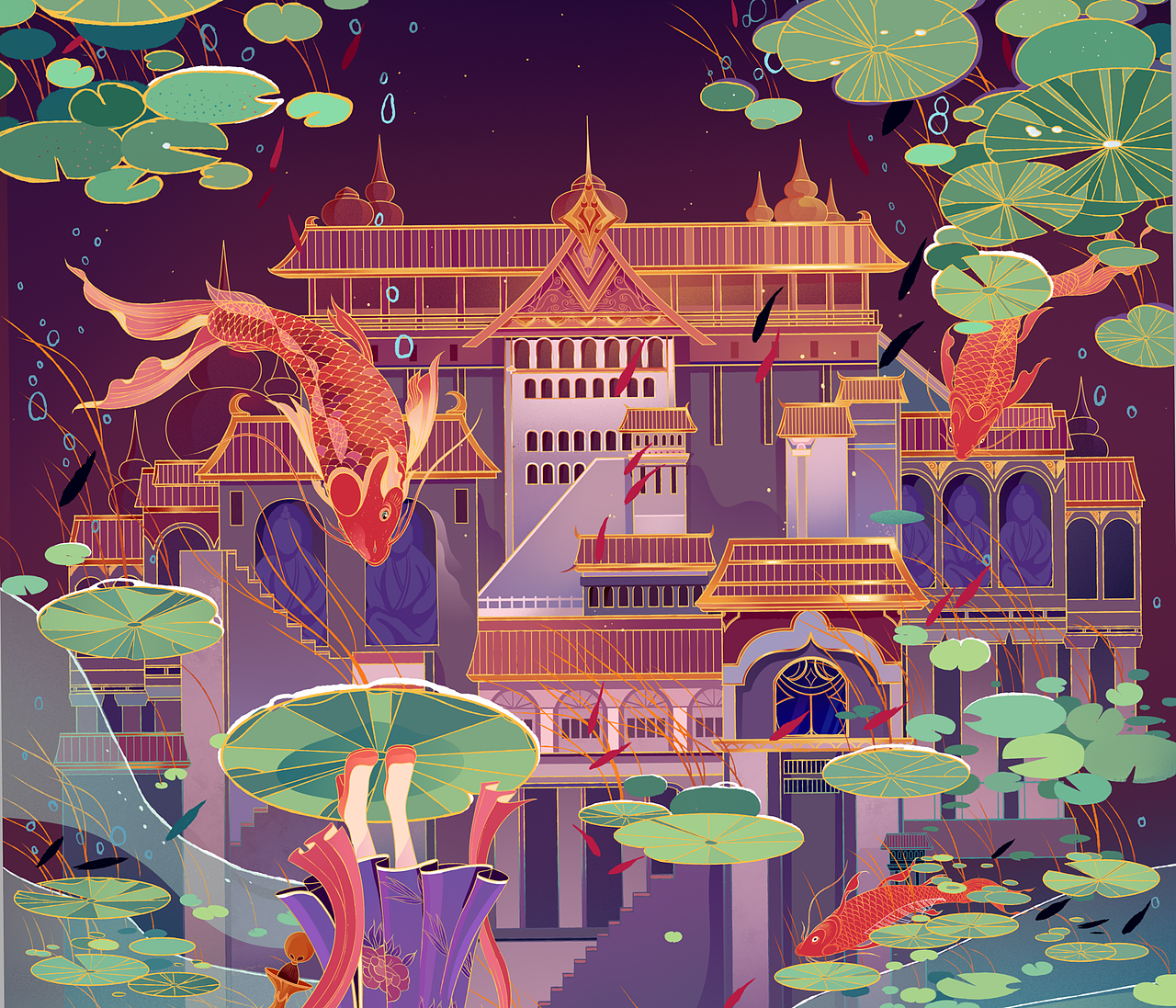 南京遇上DNF/阿拉德集市海报（图ZMTkxNDk5MjIw） - 商业插画 - 站酷设计师特浓TN原创素材 - 站酷ZCOOL