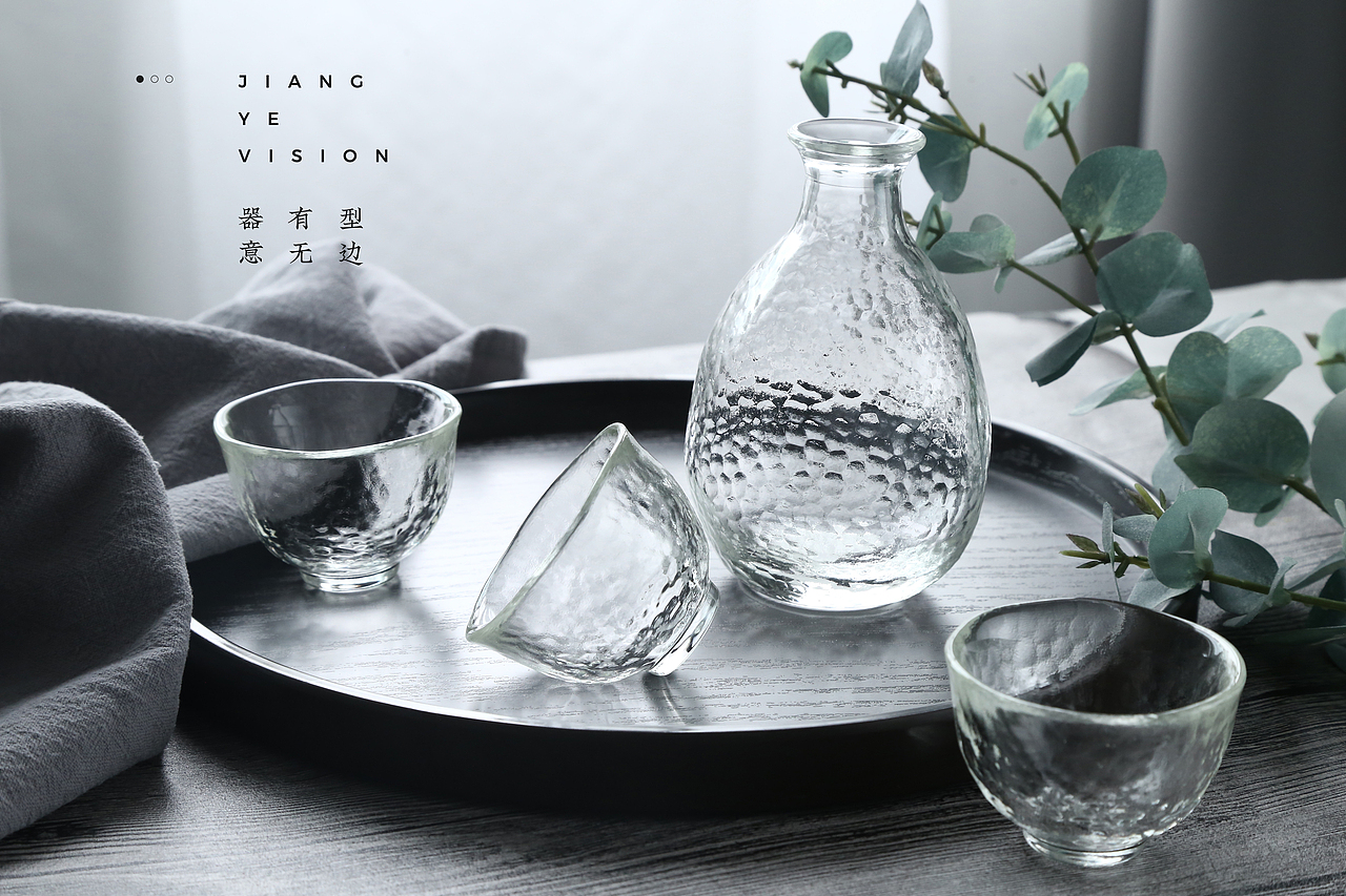 锤纹酒具拍摄《器有形,意无边》